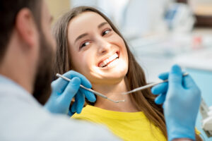 woman smiling dentist